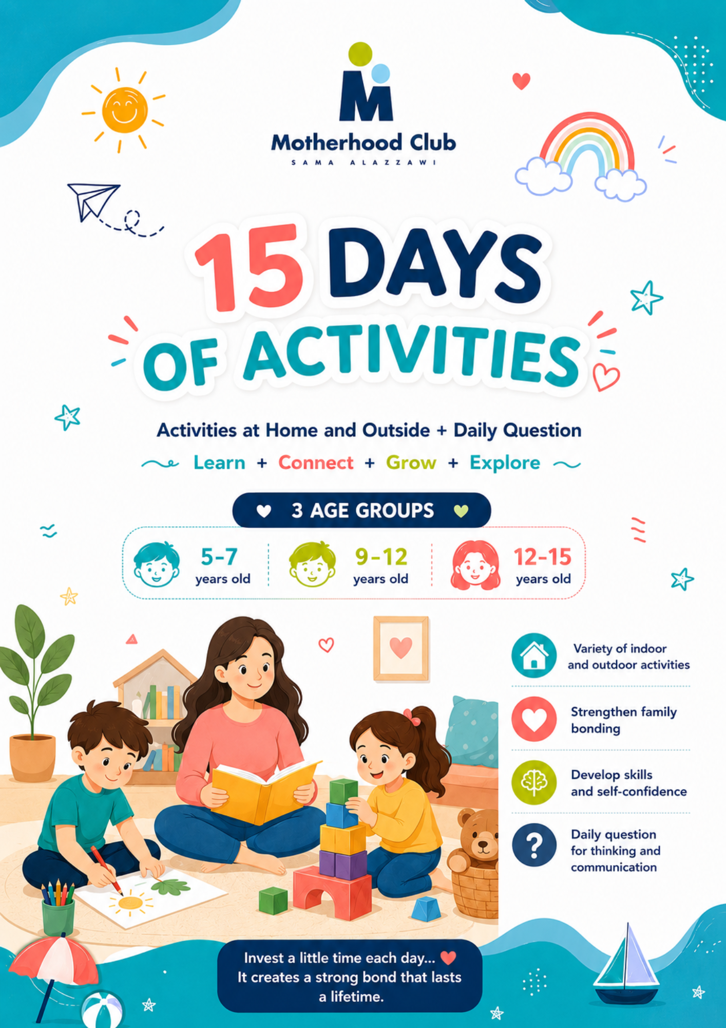 15CardsEng 15 Days of Meaningful Activities for Kids Fun, Creative & Educational Activities for Every Day - Motherhood Club